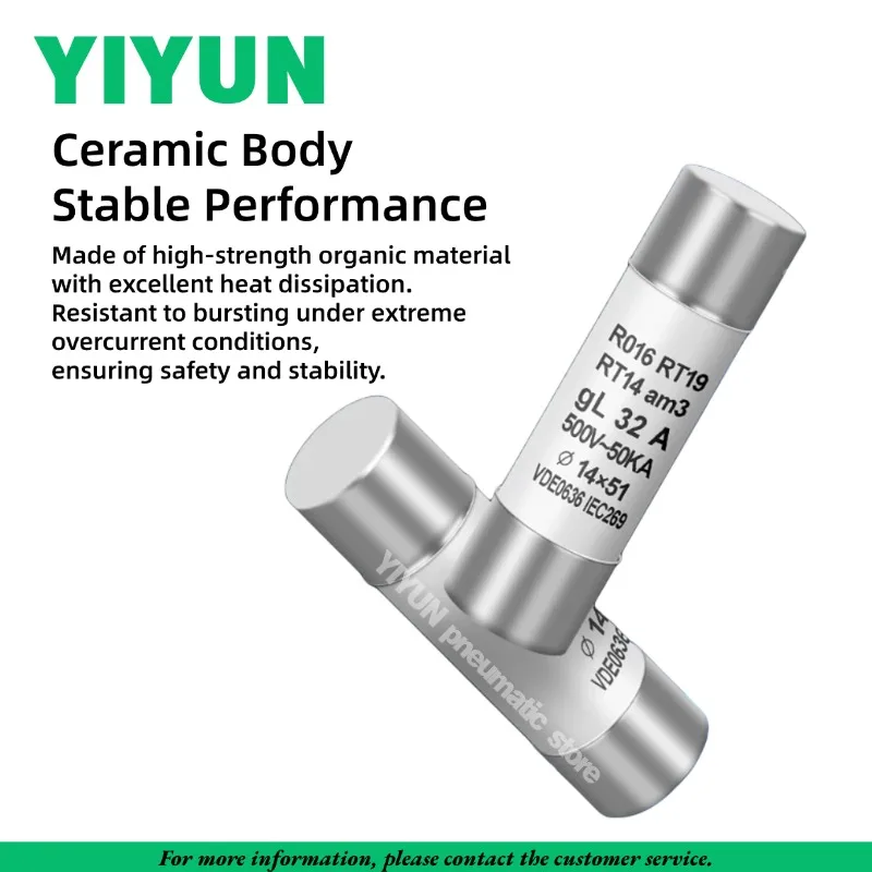 20pcs RO15 RO16 Ceramic Fuse 10×38mm 14×51mm Cartridge Fuse Link 1A 2A 3A 4A 5A 6A 8A 10A 16A 20A 25A 32A 500V R015 R016 10*38