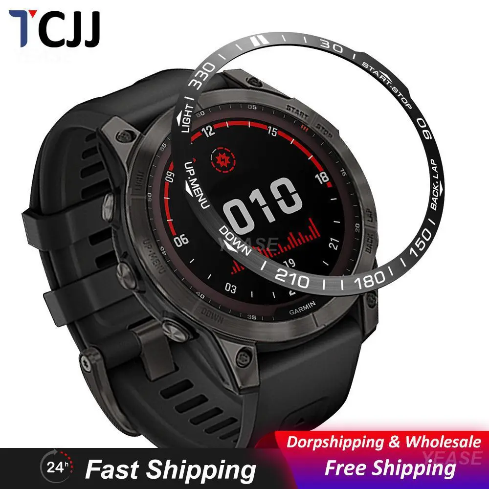 Watch Accessories Fashion Design High Quality Fashion Smooth Finish Necessary Garmin Phoenix 7x Metal Cover Protective Circle