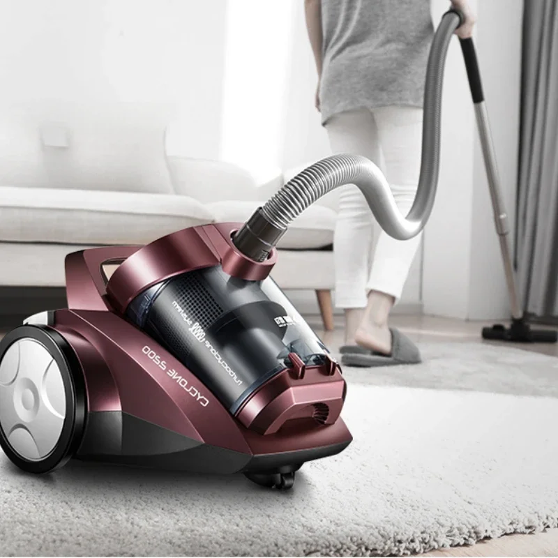 Home Compact Vacuum Cleaner High Power Handheld Device Effective Pet Hair Remover Horizontal Type Floor Cleaning Machine