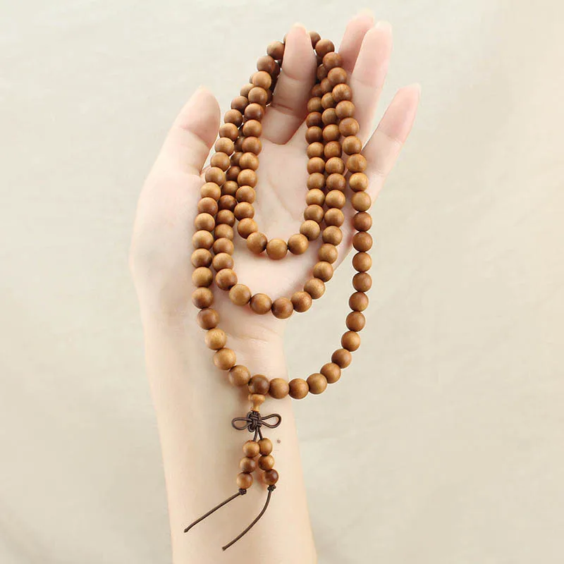 DIY accessories Factory direct sales andalwood multi-ring bracelet, simple temperament student 108 rosary beads accessor