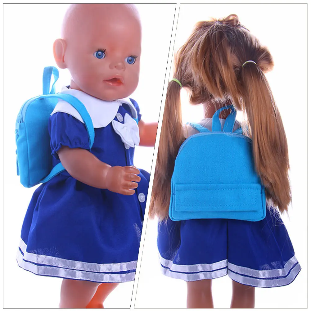 

Mini Book Bag Backpack Creative Handmade DIY Craft for Kids Early Education Decorative Miniature Schoolbag Ornament