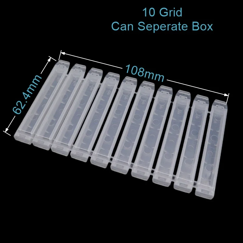 Easy Nail 10 Slots Seperate Storage Box For Nail Drill Bit Files Holder Container Case Display Organizer Acrylic Manicure Tool