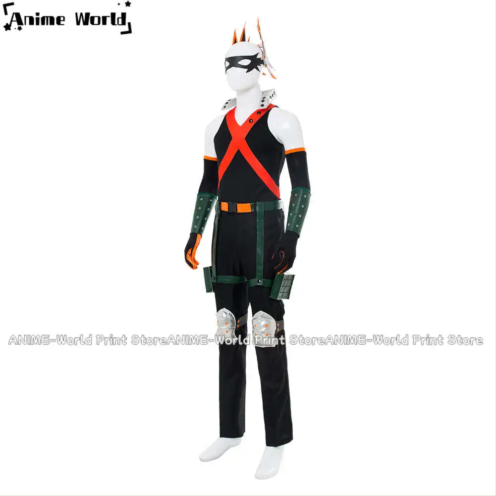 《Custom Size》Anime Katsuki Bakugou Cosplay Costume