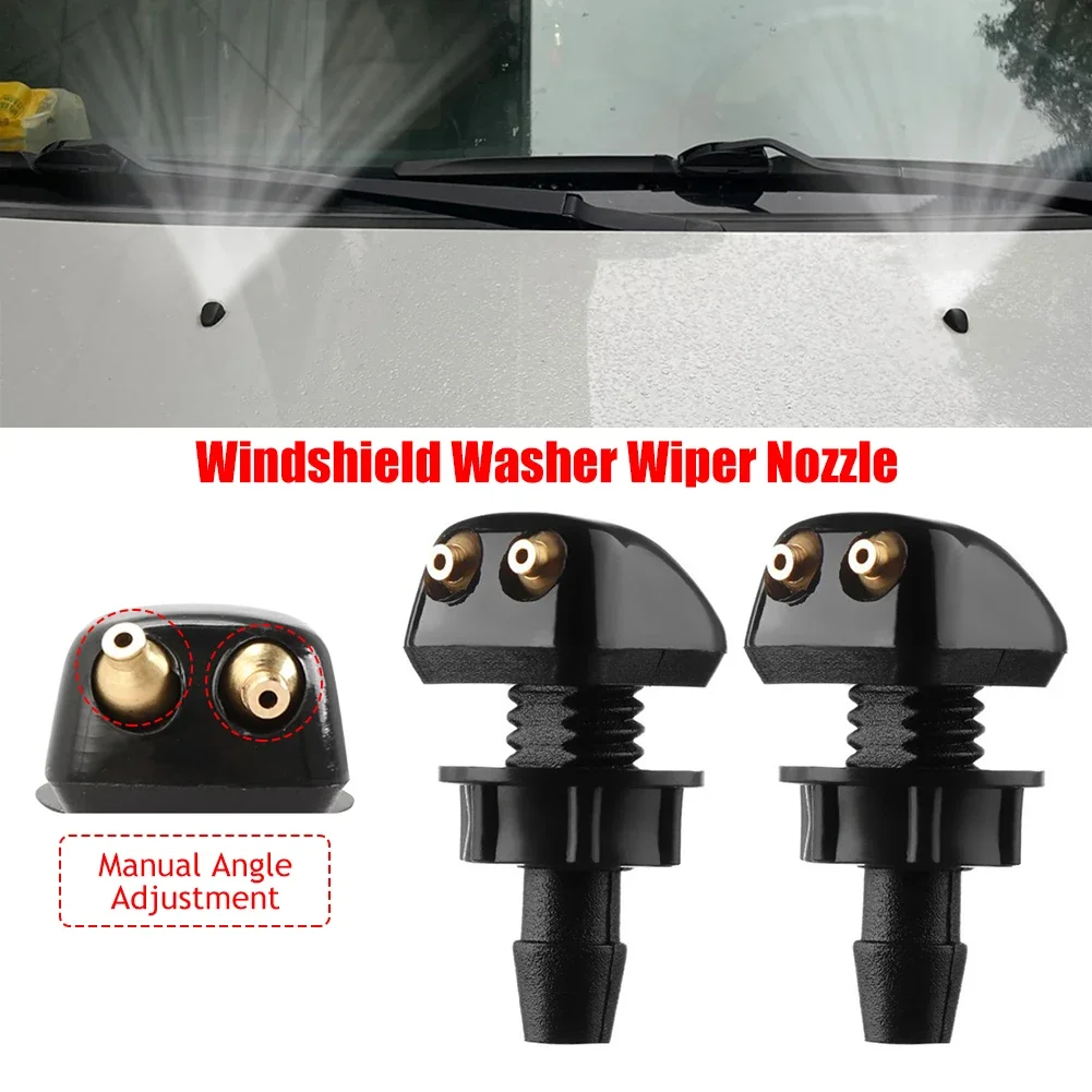 2 X Car Universal Washer Wiper Nozzle Water Spray for Honda Civic Accord Fit Peugeot 307 206 407 308 Citroen C4 C5