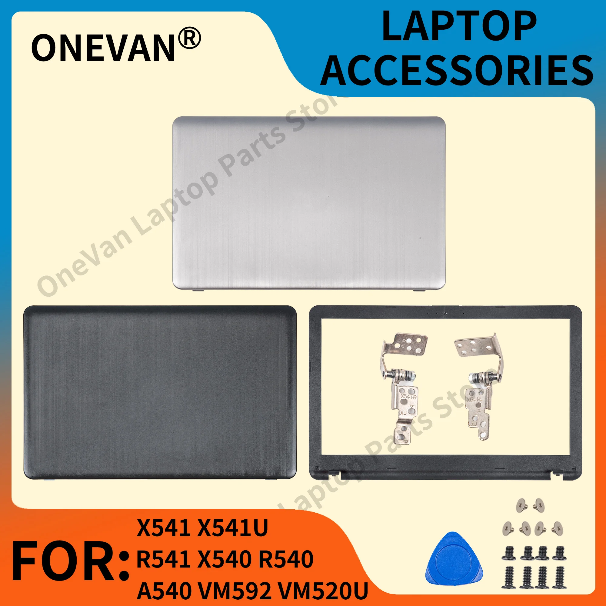 NEW Laptop Case For ASUS X541 X541U R541 X540 R540 A540 VM592 VM520U LCD Back Cover/Front Bezel Top Case Housing