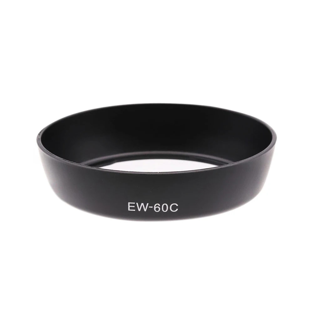 EW-60C Camera Lens Hood Bayonet For Canon EF-S 18-55mm f/3.5-5.6 IS II 58mm Lens Plastic Black