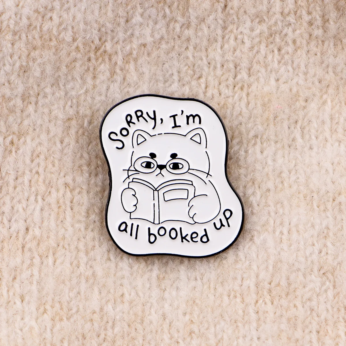 Enamel Pins Creative Total Nerd Cat Cute Brooches Women's Brooches Men Lapel Pins Badge on Backpack Costume Accessories Jewelry