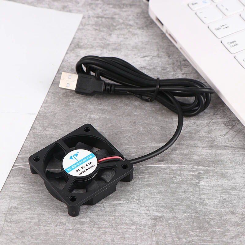 1Pc DC5010 Silent Fan 5V Oily USB Cable Humidifier Connector PC Fan Cooler Heatsink Exhaust CPU Cooling Fan Replacement Parts