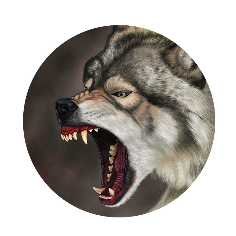 Car Stickers Vinyl Decals Hungry Wolf  Waterproof Decorative Car Accessories Pegatinas Para Coche