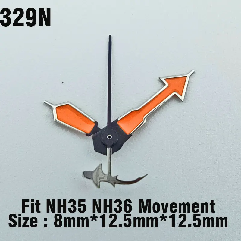 Watch hands NH Hands 35 36 Super Green glow in the dark hands Seconds Watch accessories for NH movement 35 36 assembly