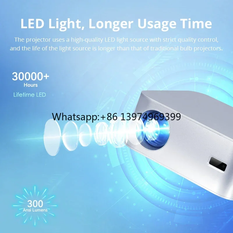 L016AQ Lcd Led Portable Mini Proyector Smart Android TV Projecteur HD 1080P Home Theater Video Projector 4k factory