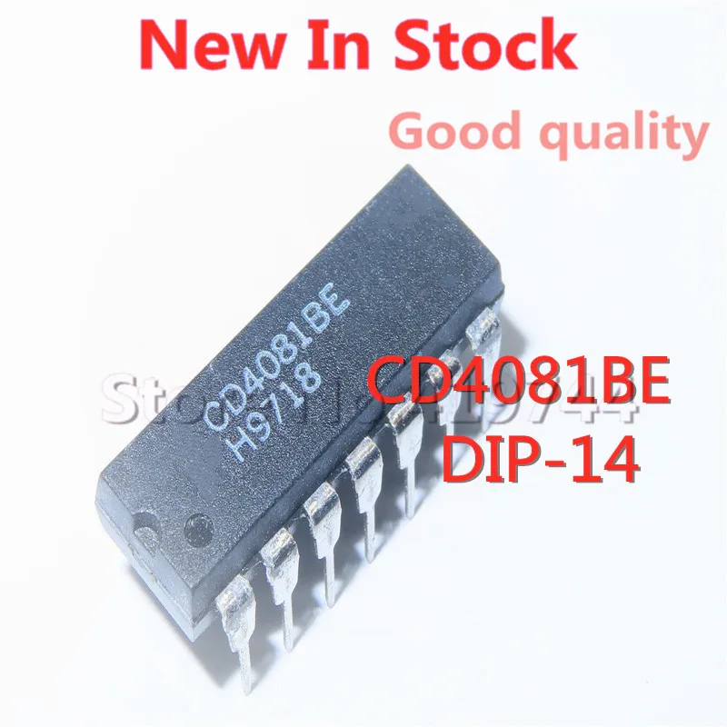 5 PÇS/LOTE CD4081BE DIP-14 CD4081/HCF/HEF quatro terminal de 2 entradas e portão Em Estoque NOVO IC original