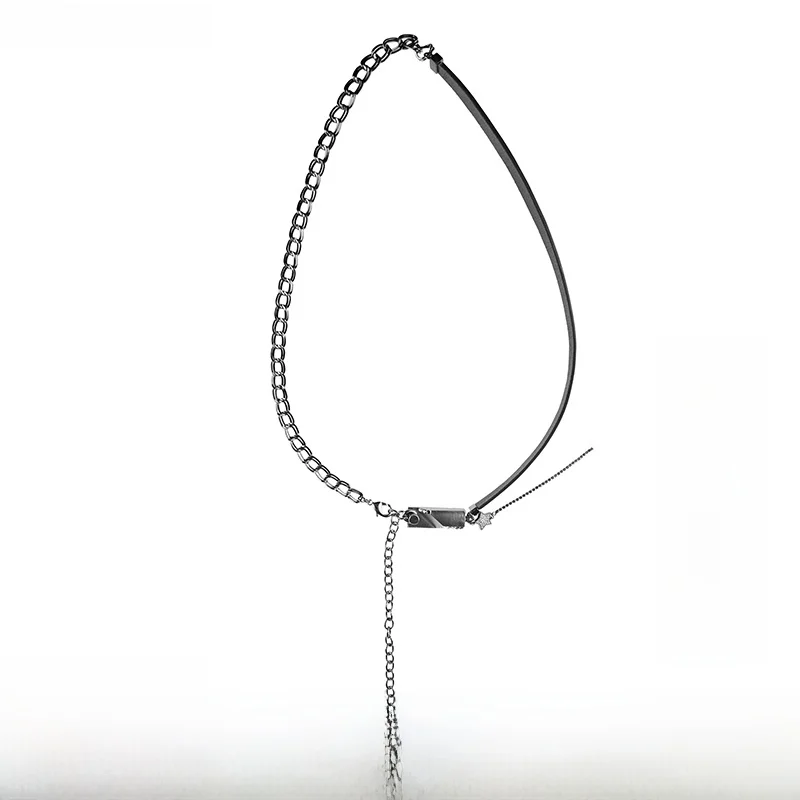 sdeer-women's-personalized-star-pendant-waist-chain-s2284402-faionable-splicing-design-belt-bule-accory