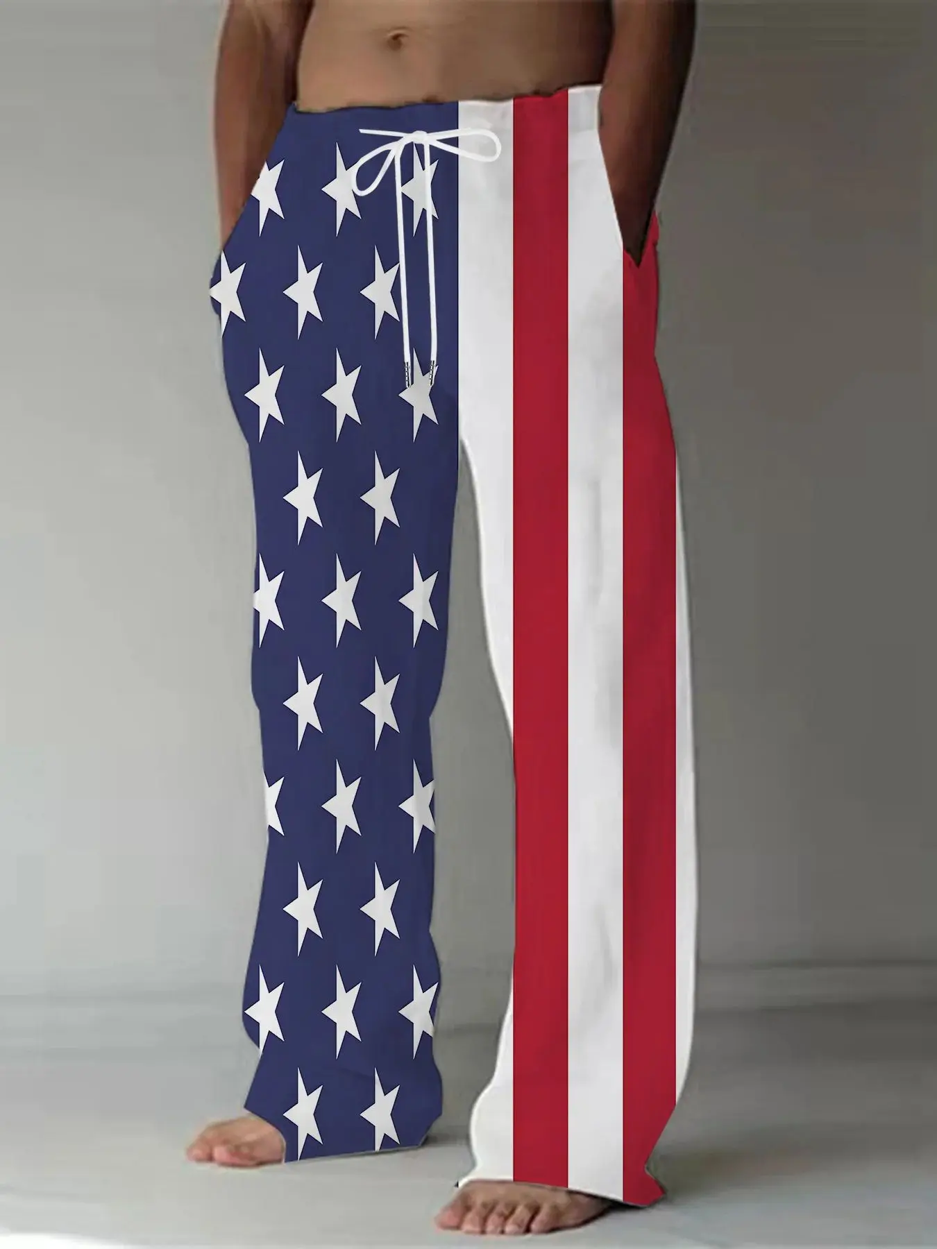 Neue Herren Retro Loose Straight Leg Freizeithose, Europäischer und Amerikanischer Modestil Atmungsaktive Schnelltrocknende Hose – Detail 5