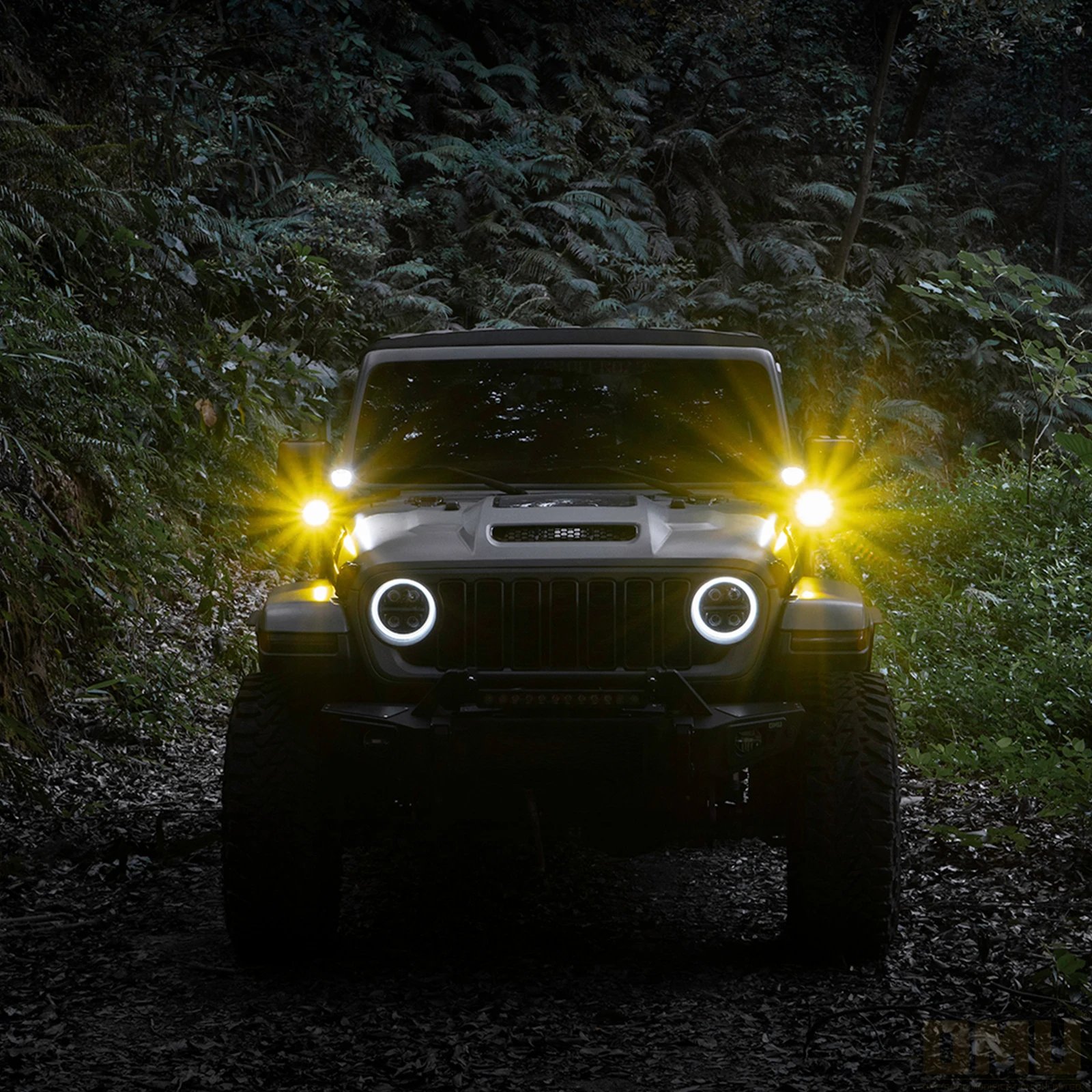 OMU 4x4 A-Pillar Pomocniczy reflektor Żółty Biały Dwukolorowy LED Światło 12V Dla Jeep Off-road Ciągnik siodłowy Łódź SUV ATV, Pojazdy — zdjęcie 4