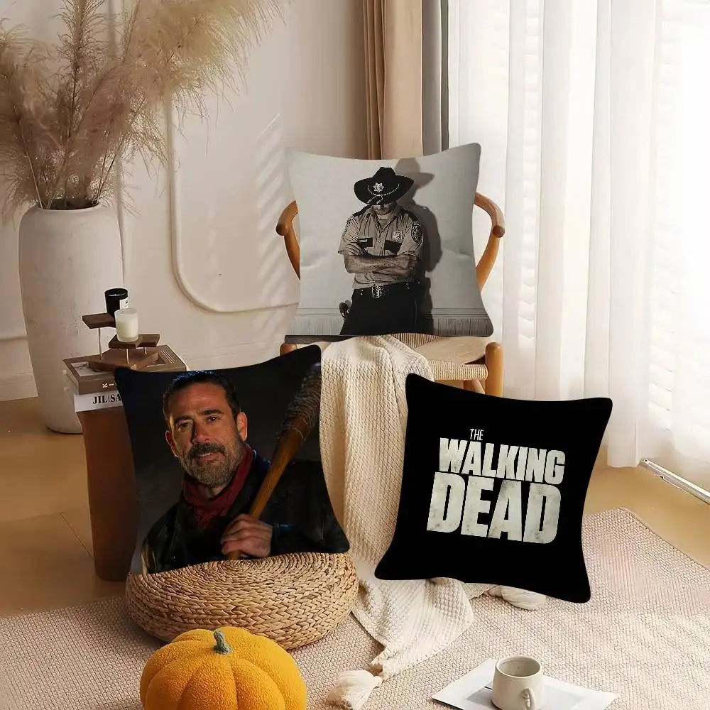 TV Drama The Walking Dead Cute Cartoon L Game Cushion Cover Pillowcase Upholstery Sofa Throw Pillow Home Decor Pillowcas
