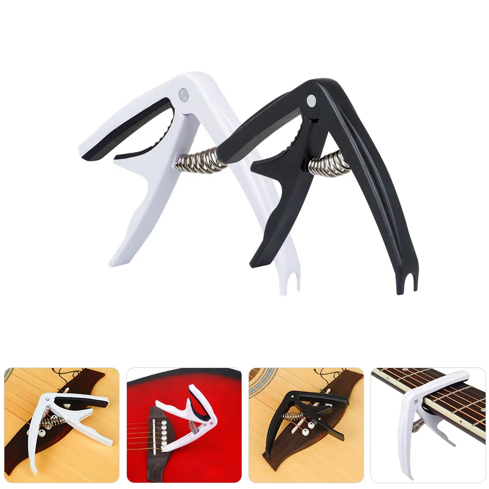 

2pcs Guitar Capos Lightweight Clamp For Acoustic Electric Guitar Ukulele Professional Musician Accessories Instrument Parts
