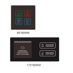 Hotel Indoor DND Please Clearn Touch Control Button