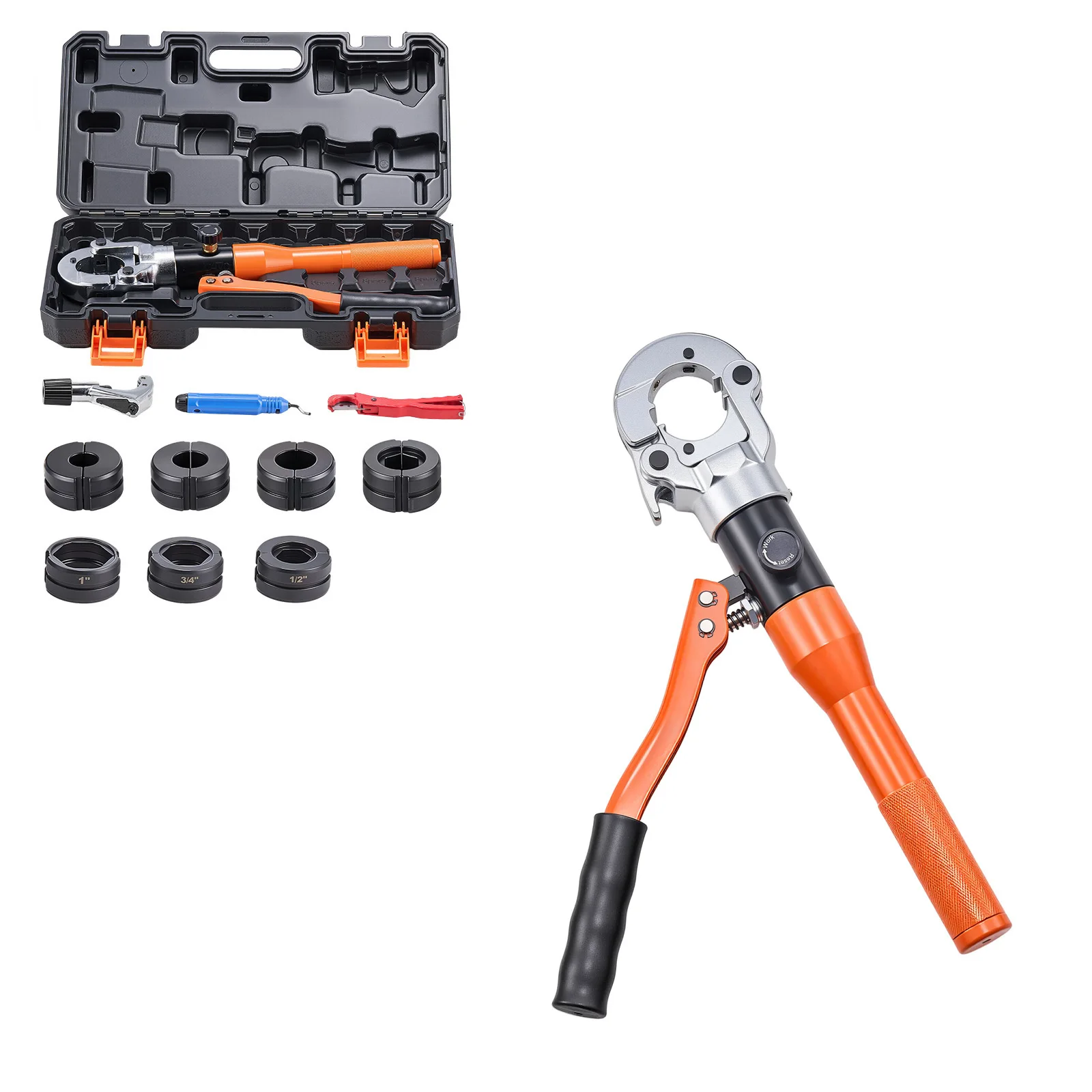 SucceBuy Copper Pipe Crimping Tool Driven Pro Press Tool with 1/2