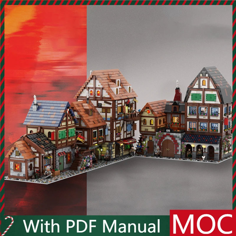 

11594 PCS Hot Selling MOC City Railway Station Building DIY Blocks Bricks Assembly Toy Educational Gift Collection Hobby Present