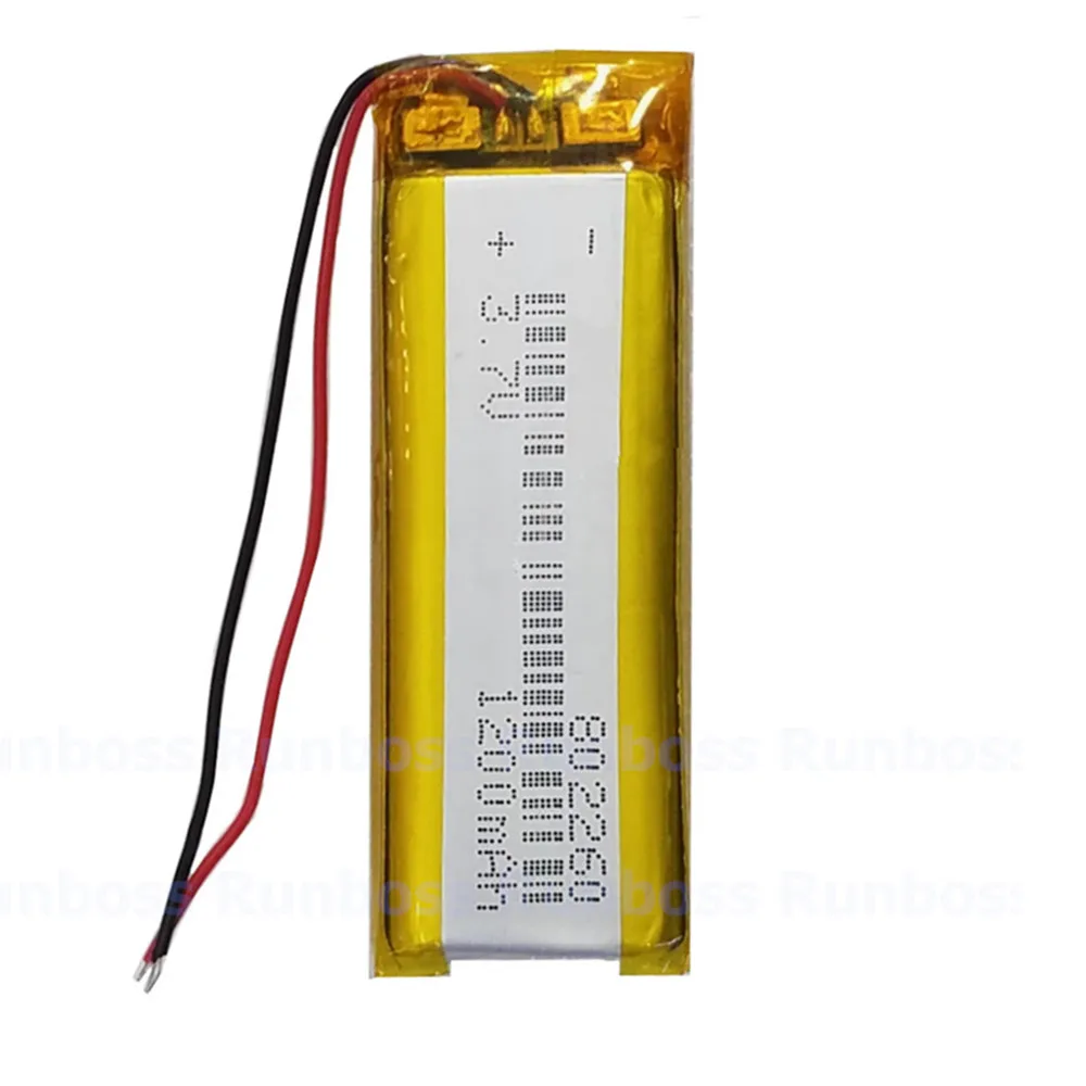 1-10Pcs 802260 802060 3.7V 1200mAh Lithium Polymer Battery For MP3 MP4 GPS DVD Video Game PAD Navigator E-books Tablet PC Laptop