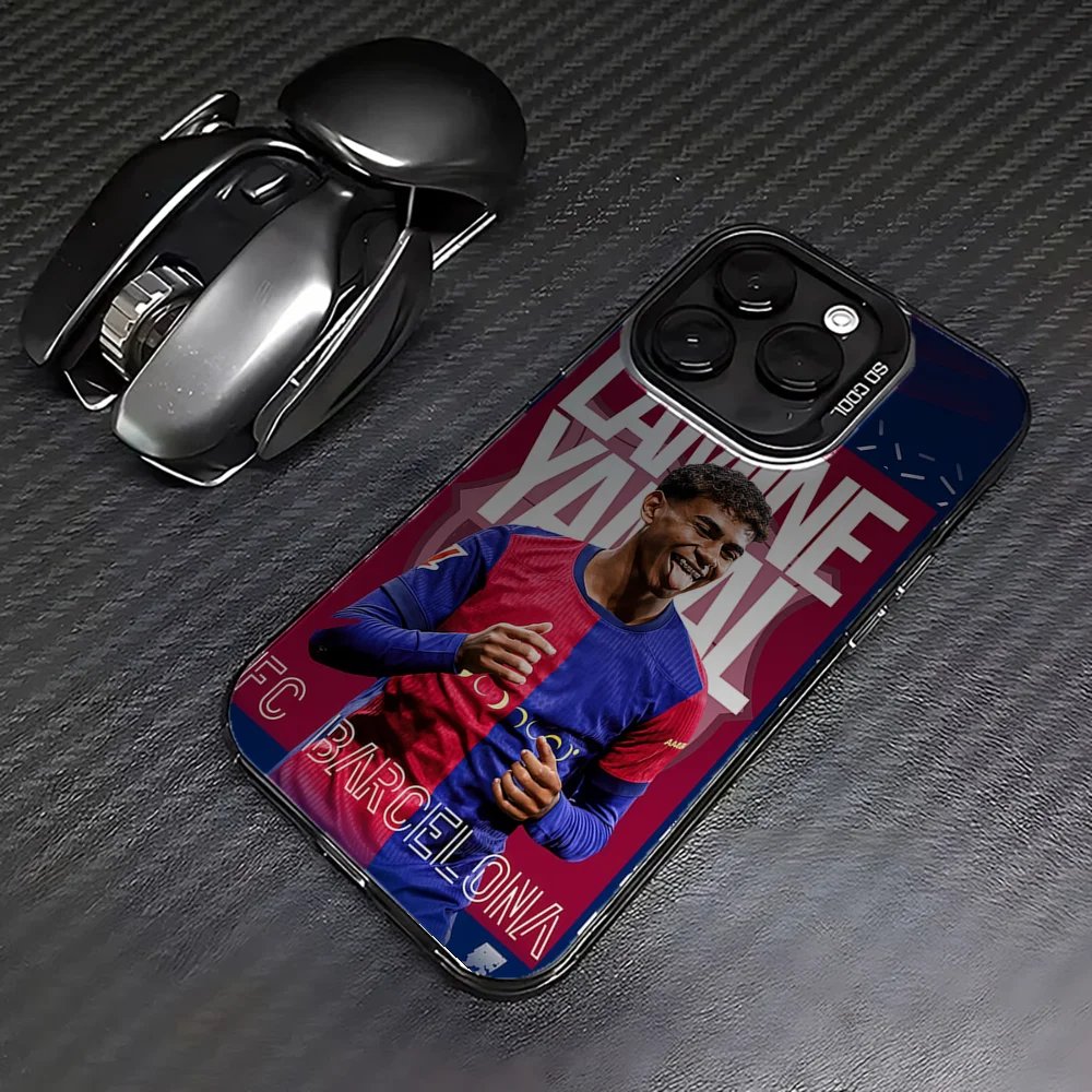 เคสโทรศัพท์ลายดาวฟุตบอล สำหรับ Samsung S25 S24 S23 A07 A17 A06 4G 5G ป้องกันแบบ IMD สีสันสดใส ลาย L-lamine Y-yamal