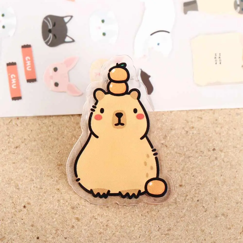 Capybara Cartoon Memo Clip tragbare dekorative transparente Kawaii pp Clip Acryl Cartoon Acryl Büroklammer Student Kinder