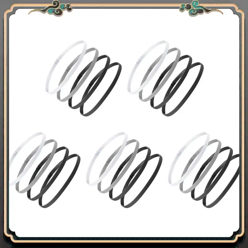 

B11A-20 Pieces Thick Non-Slip Elastic Sport Headbands Hair Headbands,Exercise Hair And Sweatbands For Women And Men