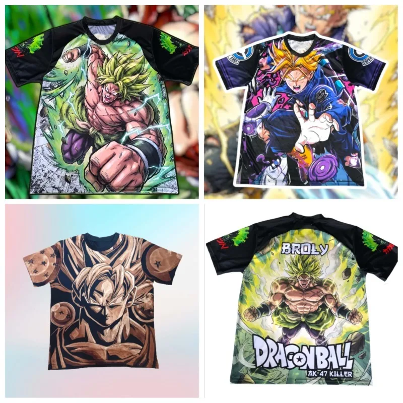 

Новая летняя прозрачная футболка с принтом Dragon Ball Z для детей и взрослых фанатов аниме, для отдыха и спорта, хорошо сочетается со всеми брюками.