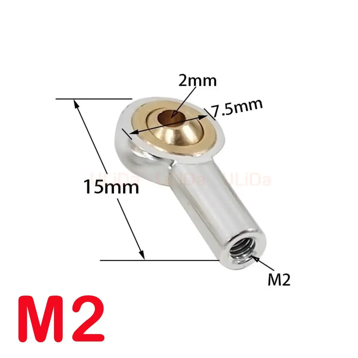 5PCS Spoorstangeind M2 M3 Linkage Rod End Ball Head Joint Adapter voor AXIALE Tamiya HSP RC Crawler auto Boot Vliegtuig Helikopter