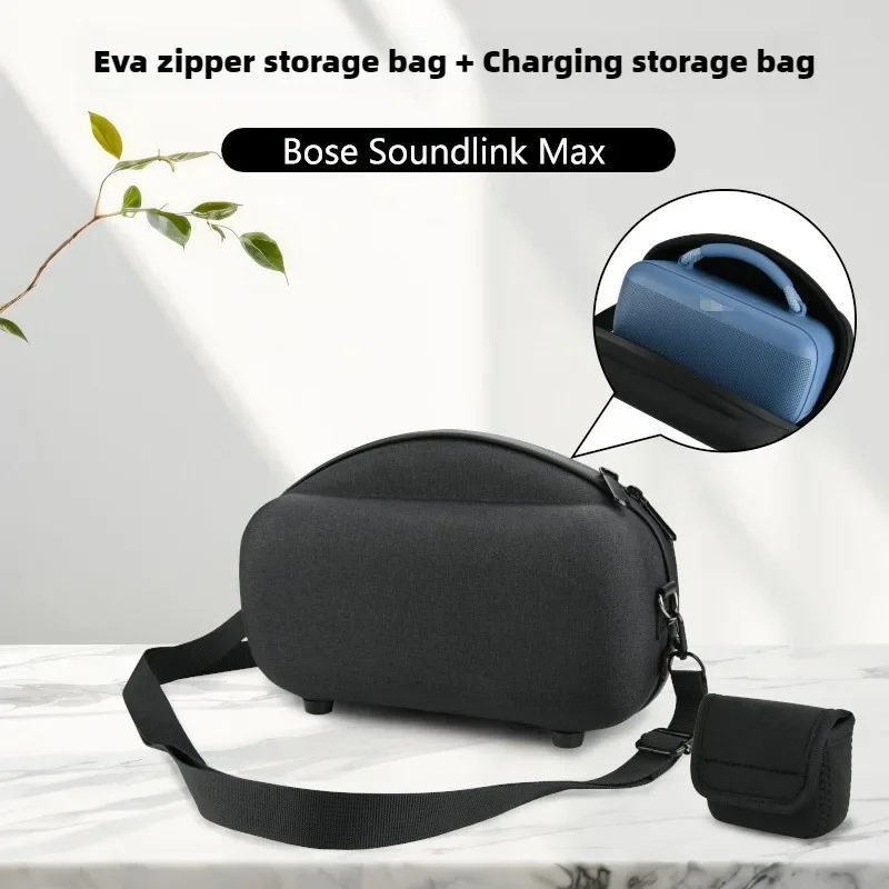 Protective Storage Box For Bose Soundlink Max,Shockproof And Water Resistant Travel Organizers EVA Case Shell Shoulder Bag