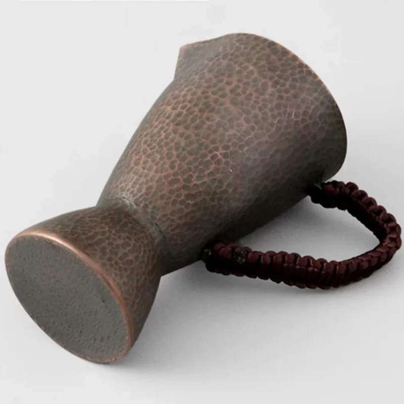 كوب قهوة كلاسيكي من النحاس النقي ، كوب منسوج مصنوع يدويًا بمقبض حليب البغل 350 مللي ، أدوات مائدة بهلوان شاي إبداعي