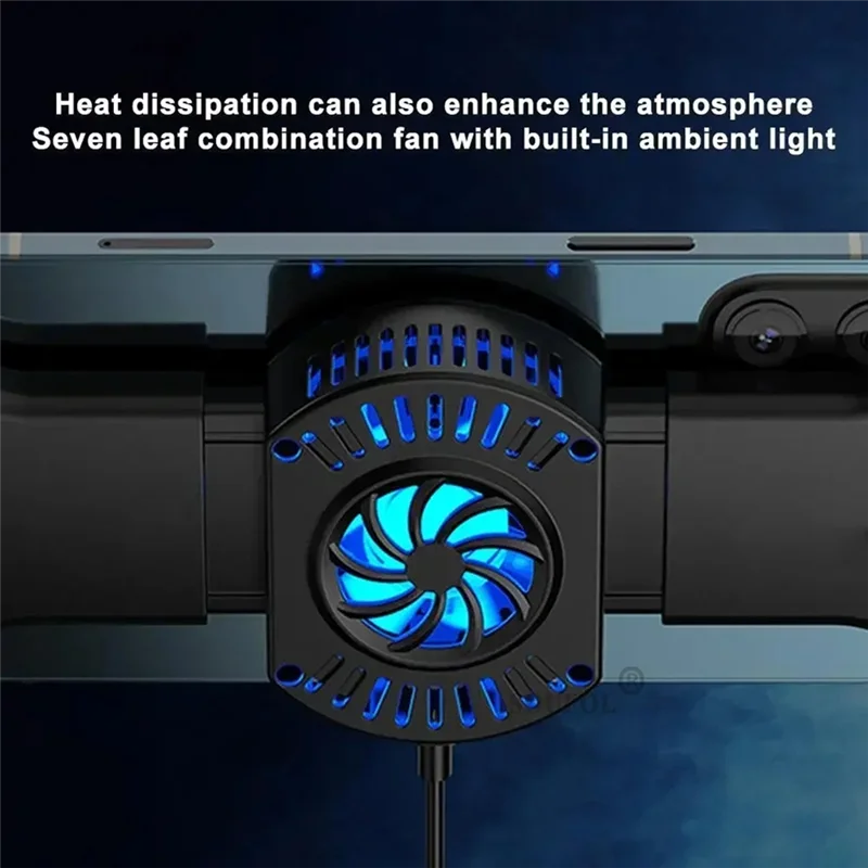 FFYY-สําหรับ PS3/PS4/NS Switch // PC Wireless Gamepad Controller Semiconductor พัดลมระบายความร้อนยืด Cooling Game Controller