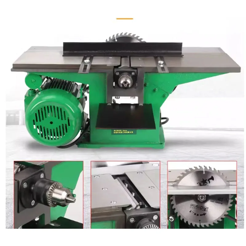 

Многофункциональный деревообрабатывающий строгальный станок для сверления, строгания, пилинга, строгальный станок «три в одном», 2,2 кВт