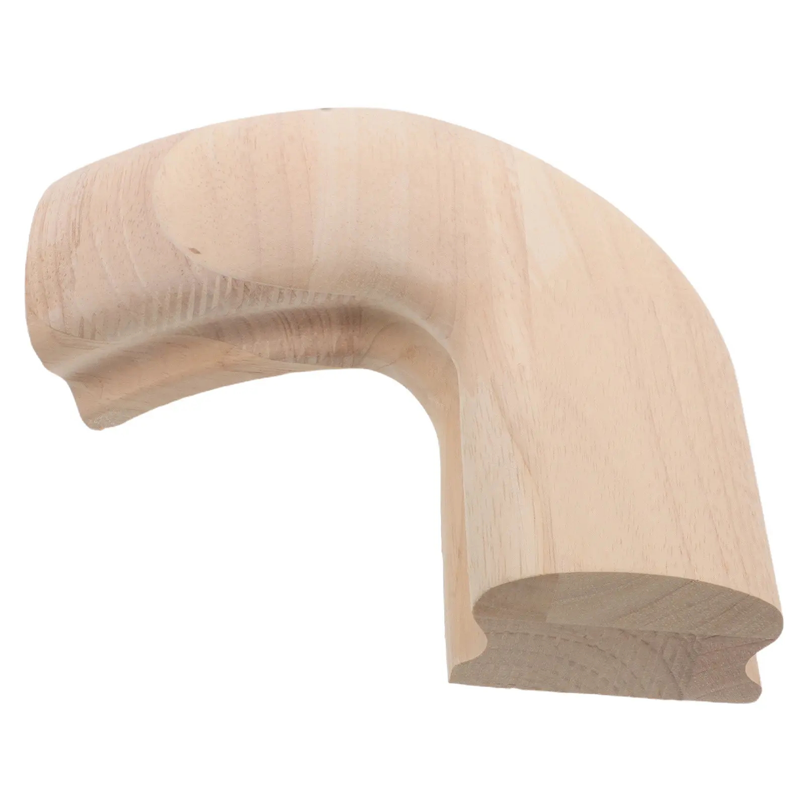 Wood Stair Handrail Elbow Connector Solid Rubber Wood Banister Corner Joint DIY Stair Remodel Handrail Accessory