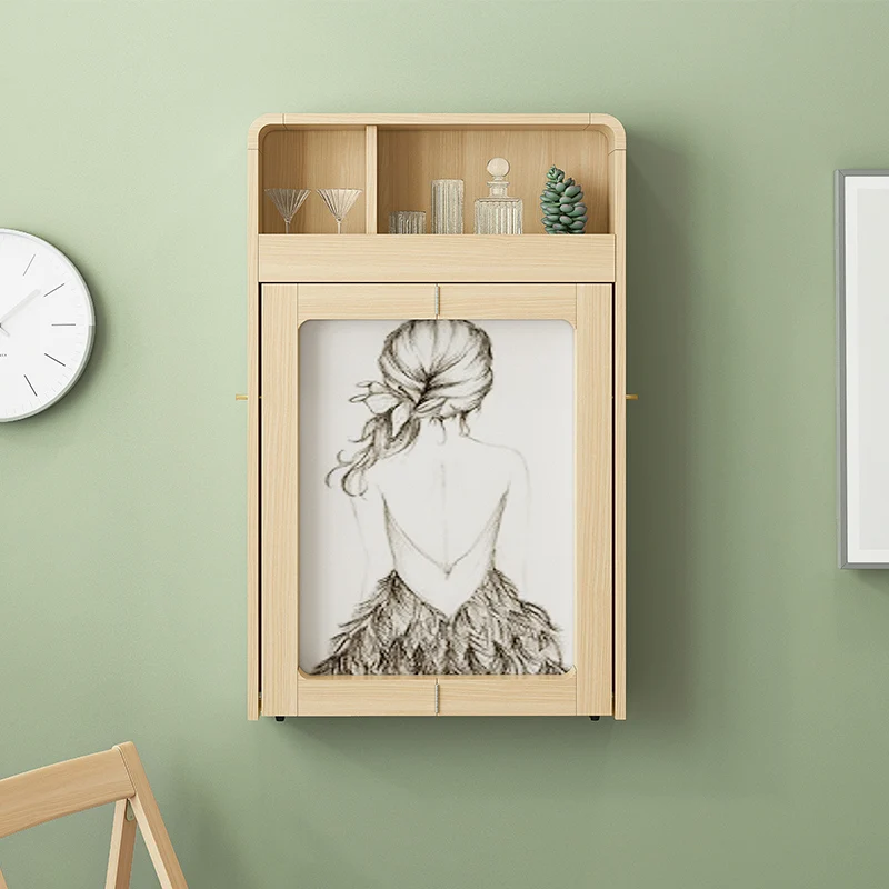 

Настенный столик, складной трансформируемый стеллаж для хранения, стол для ноутбука, компьютера с складными полками для хранения