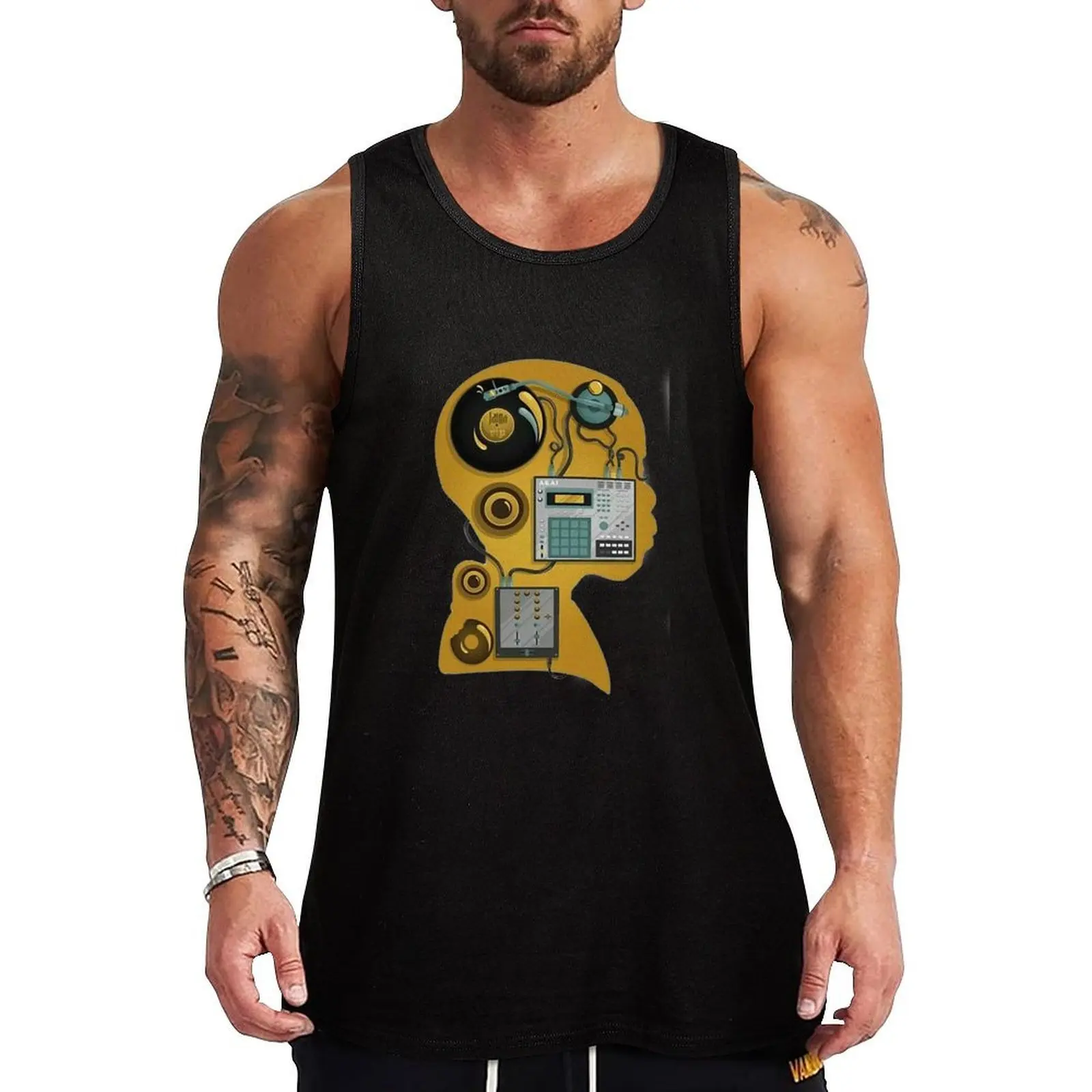 

J dilla dj Tank Top muscular man Men sleeveless tee Vests Vest