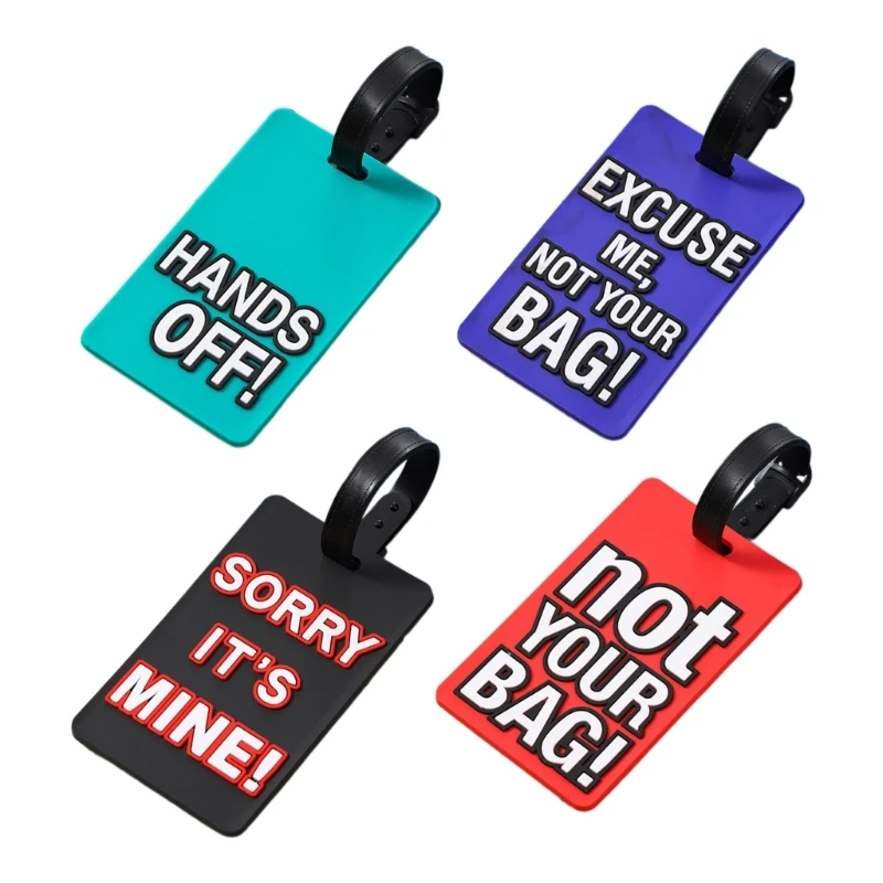 Travel Accessory Suitcase Luggage Tags Portable Suitcase Label Baggage Identifier Backpack Tags with Name Address Card