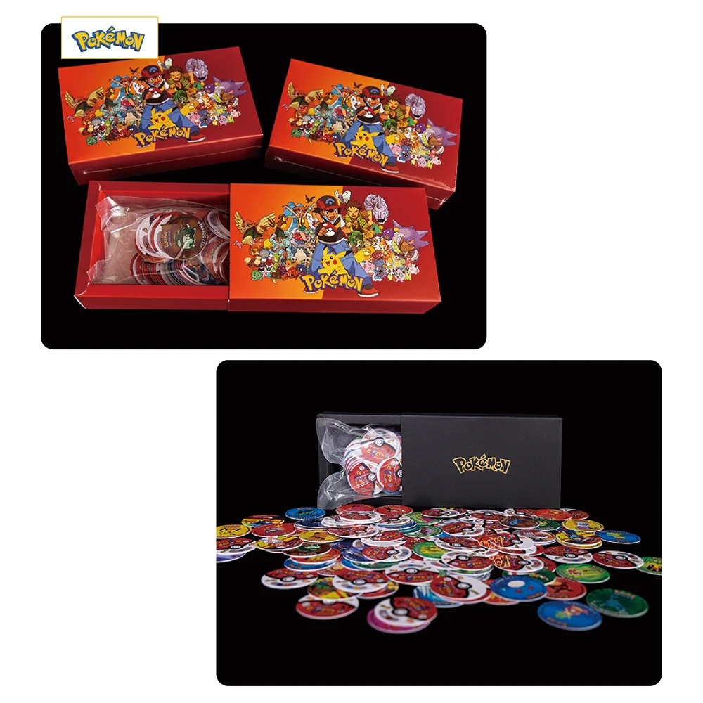 Lote De Tazos Pokemon 2nd Generation 118PCS Boxed New Complete Collection Super Mega Master Pikachu Milkcaps Round Chaps Cards