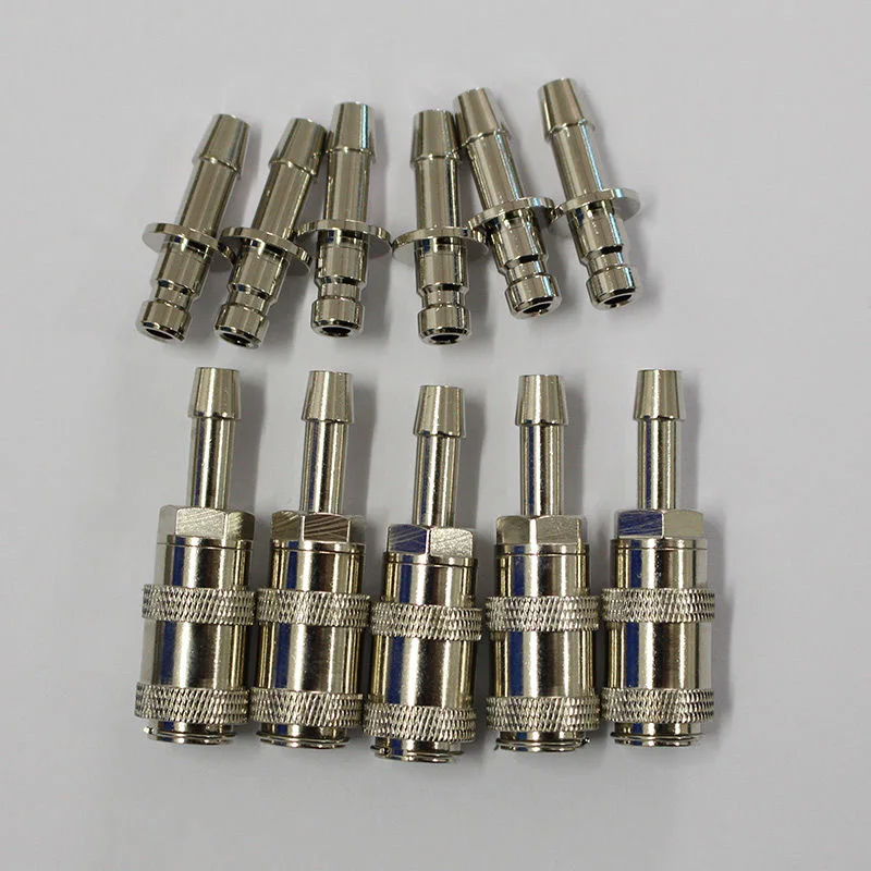 Metal Air Hose Connector NIBP Pressure Meter BP Cuff Joint Link Male Airway Joints Air Tube Plug Female Quick Wire Connector