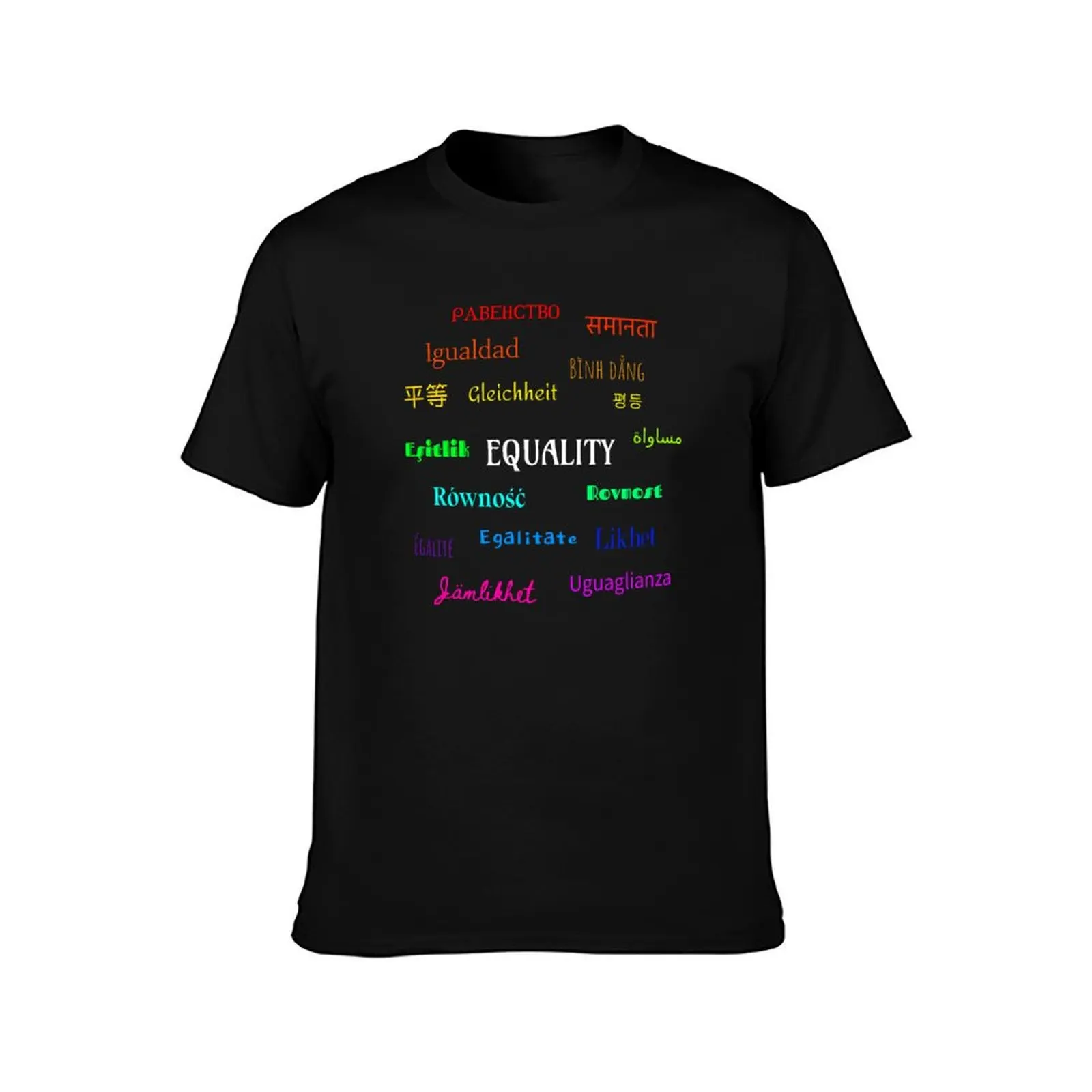 Equality in different languages T-Shirt Lightweight Cooling Short Sleeve Tee T-Shirt