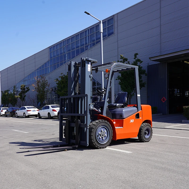 3-Ton fully hydraulic diesel forklift with thickened fork new engine core components