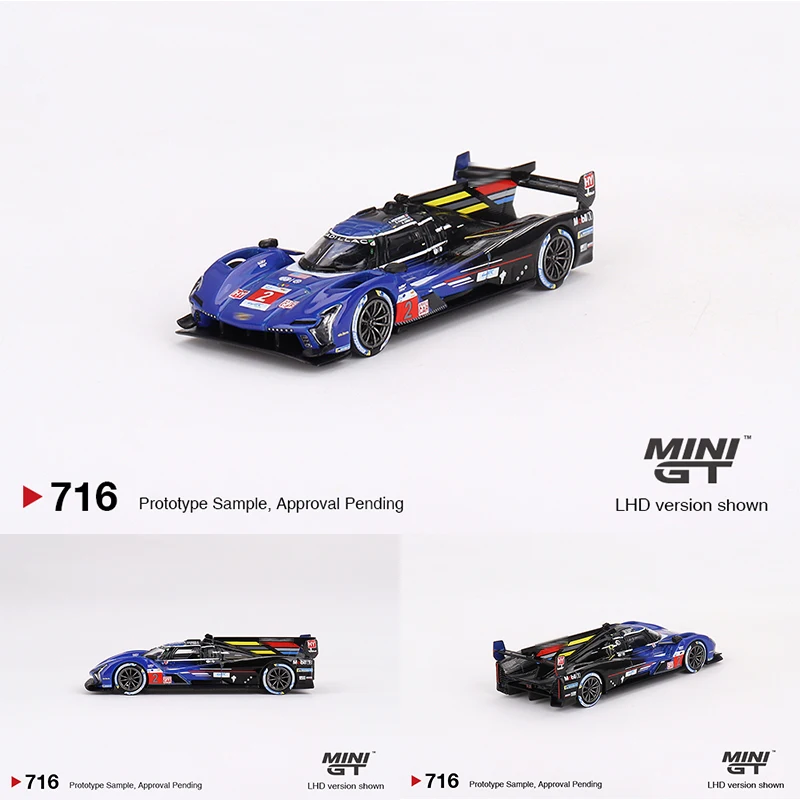 MINIGT 716 In Stock 1:64 V Series.R 2023 LeMans 24 Hrs Diecast Diorama Car Model Collection Miniature Carros Toys