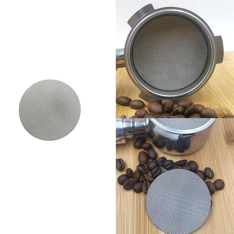 1PC Puck Screen/Espresso Portafilter Lower Shower Screen/Contact Screen - สแตนเลส 100 ไมโครเมตร
