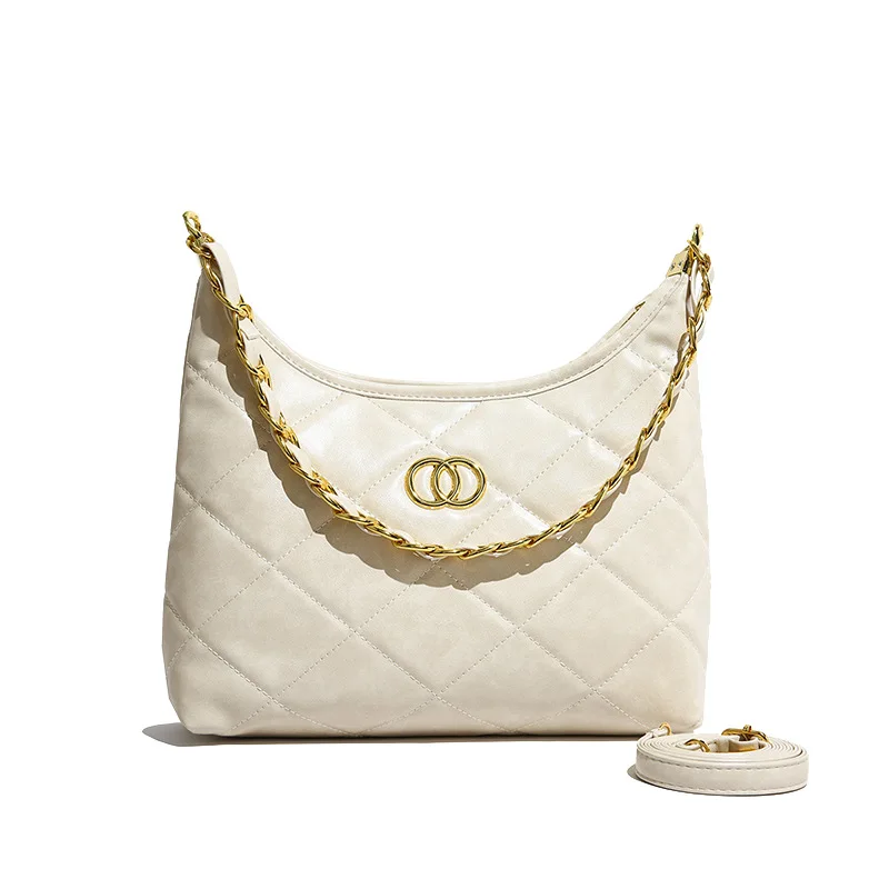 

2025 Chain-Integrated Underarm Bag, Multi-Way Convertible Shoulder & Crossbody Purse for Women, Sleek Day to Night Carryall