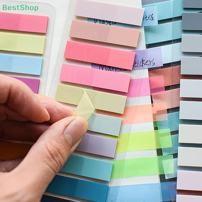 

2 Packs(400Pcs)Color Translucent Convenience Sticker Marking Index Sticker with Index Tabs for Organization and Notes