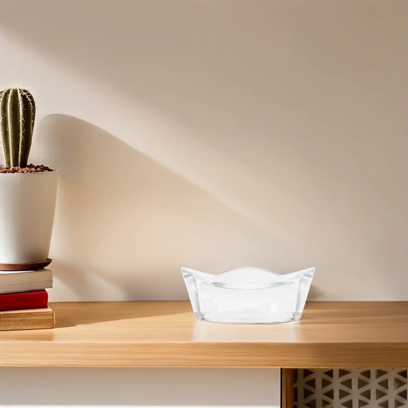 حامل بطاقات العمل Yuanbao حامل عرض عمودي من الأكريليك الشفاف لتخزين بطاقات الأكريليك للاستقبال في المكتب #5