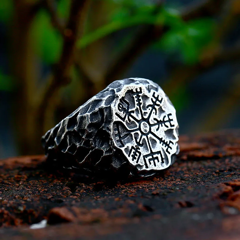 BEIER 316L Stainless Steel Punk Vintage Viking Rune Fashion Men Ring Jewelry Wholesale Gift Drop shipping BR8-1075