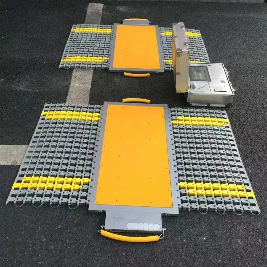 This portable axle weighing scale provides precise weighing, featuring cumulative weighing and data recording functions.
