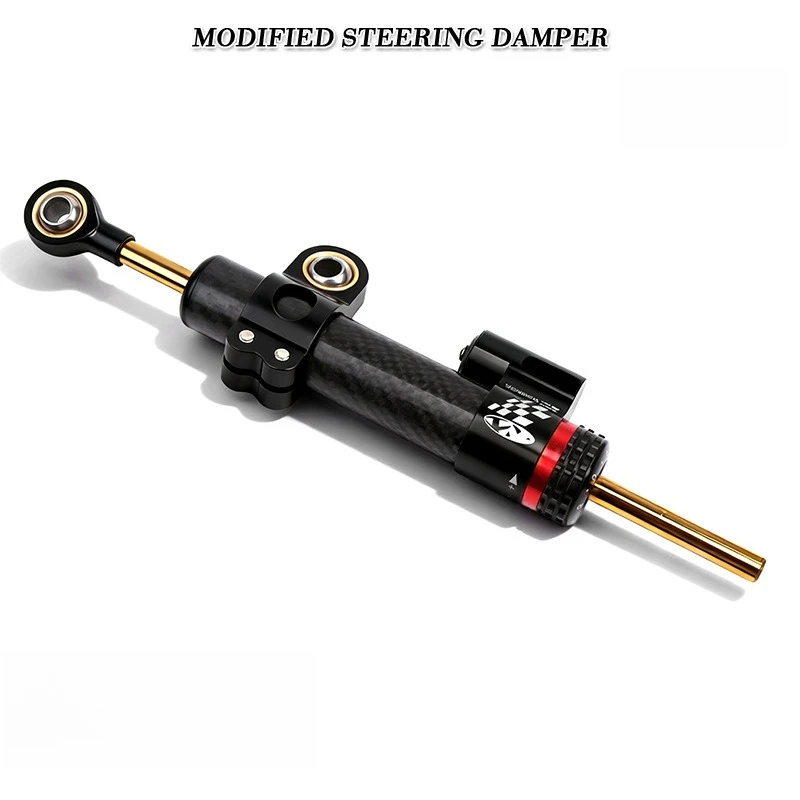

Motorcycle Accessories Stabilizer Steering Damper Universal Carbon Fiber Steering Damper for Motorcycles Anti Wobble Damping Bar